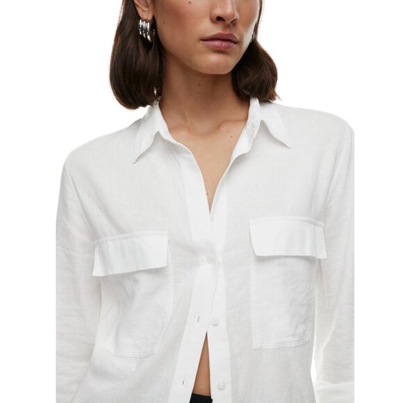 Aritzia Babaton Utility Linen Shirt - Picture 2 of 10